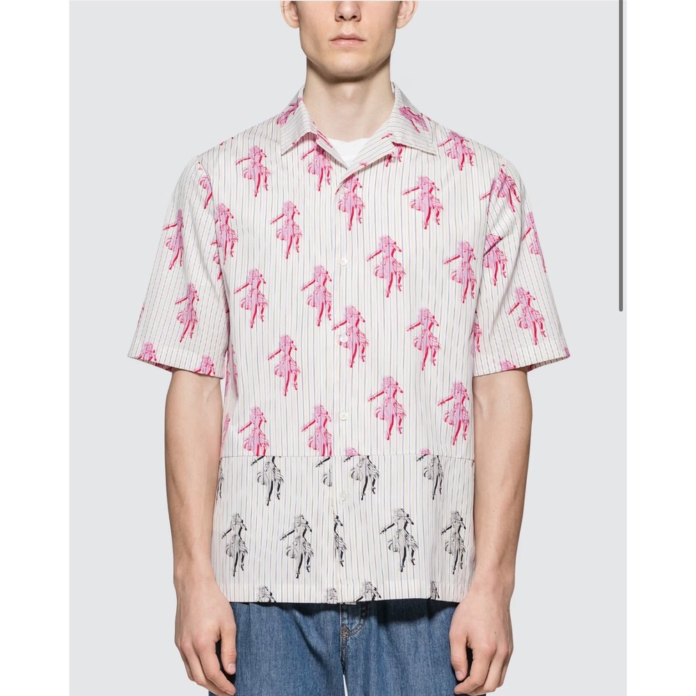 RARE MCQ ALEXANDER MCQUEEN Cut Up Billy Button up Shirt Oversized Fashion